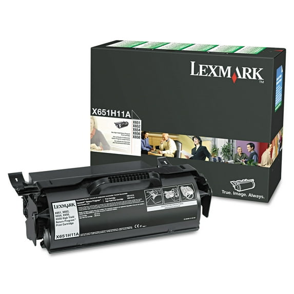 Lexmark® X651h11a Return Program High-yield Toner, 25000 Page-yield, Black
