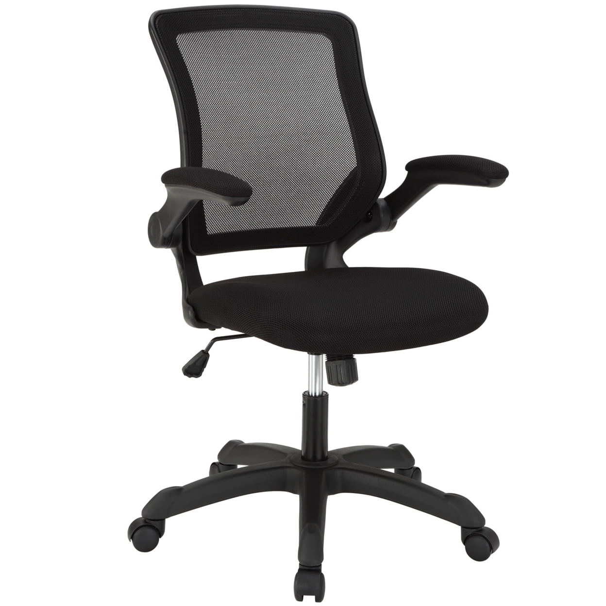 Modway Veer Modern Style Mesh Fabric Office Chair in Black Finish