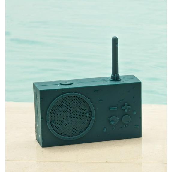 Lexon Tykho 3 Splashproof Rechargeable Bluetooth Speaker with FM Radio