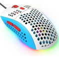 thumbnail image 1 of LexonElec M8 LED Gaming Mouse,Ergonomic Ultra-Lightweight Honeycomb Shell,Custom Tri-Color Design,Chroma RGB Backlit,7 Programmable Buttons 6400 DPI,Computer Mice for PS4,Xbox,Laptop,PC Gamers, 1 of 8