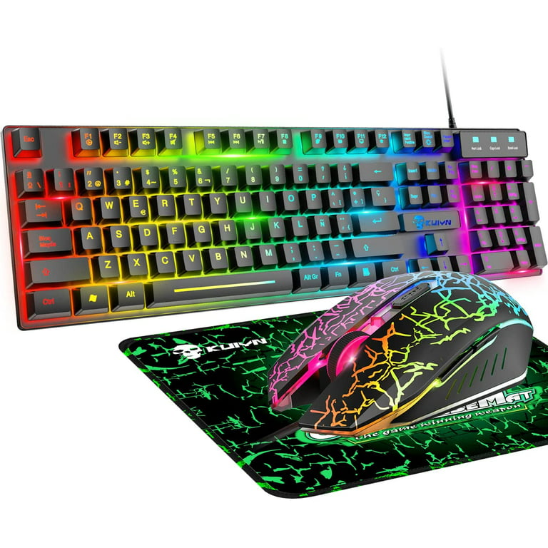 Gaming Keyboard and Mouse and Headset and Mouse Pad, X9 Performance 4 in 1  RGB Gaming Bundle Set Up to Game - Gaming Mouse and Keyboard Combo Kit