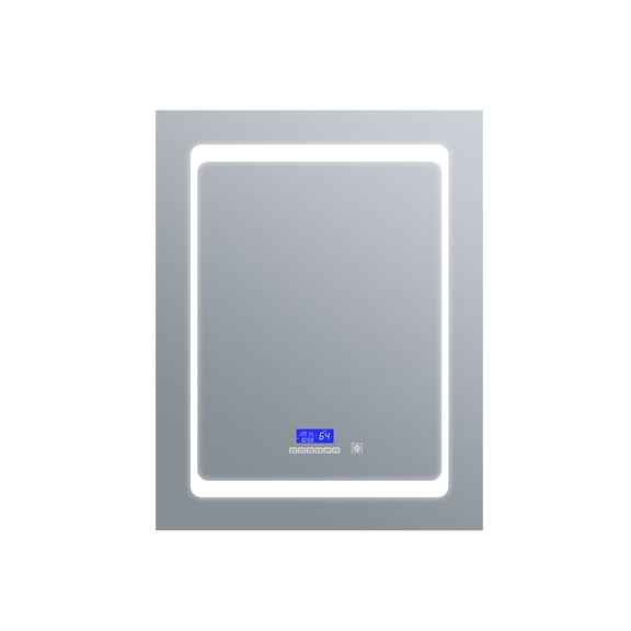 Lexora Bracciano 20 in. W x 32 in. H Surface-Mount LED Mirror Medicine Cabinet with Defogger