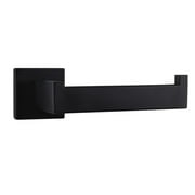 Lexora Home Bagno Lucido Stainless Steel Toilet Paper Holder in Matte Black