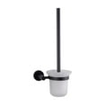 thumbnail image 1 of Lexora Bagno Nera Stainless Steel Toilet Brush in Matte Black, 1 of 3
