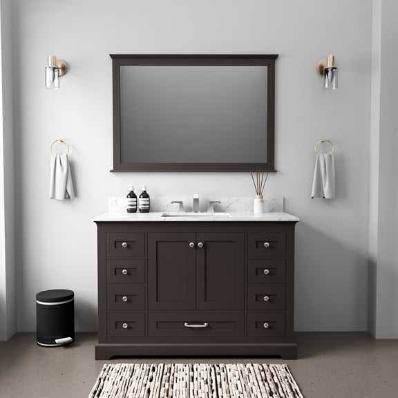 Lexora Home Dukes 48" Vanity Cabinet in Espresso