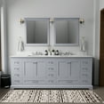 thumbnail image 1 of Lexora Home Dukes 84" Vanity Cabinet in Dark Gray, 1 of 8