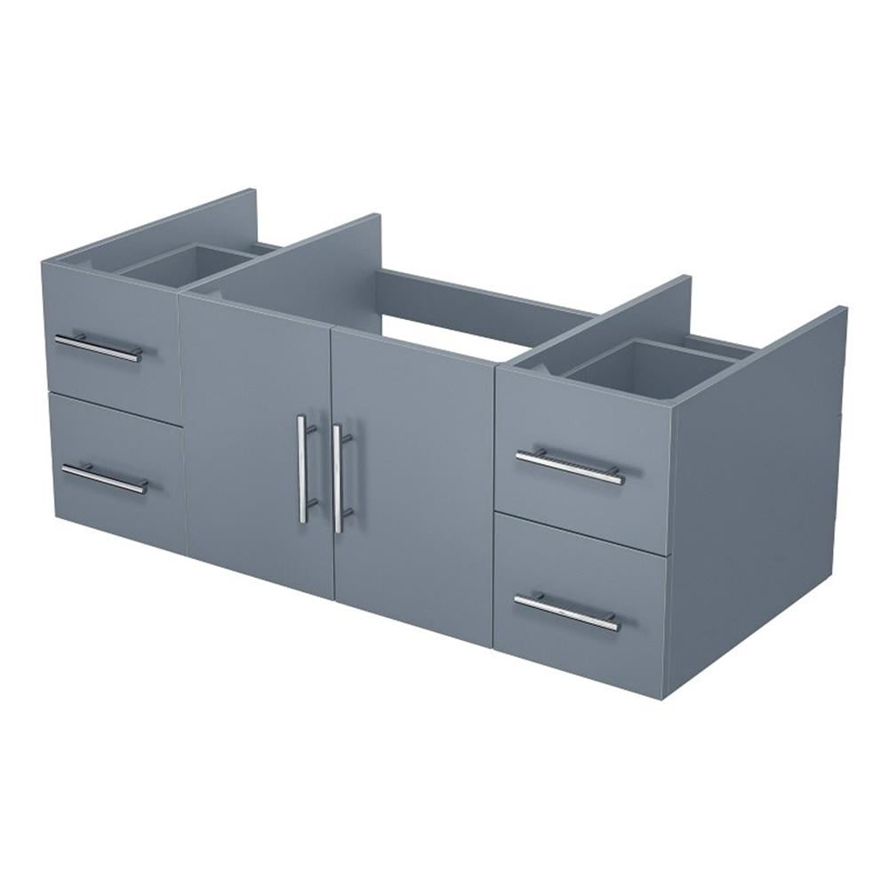 Geneva 48" Dark Gray Wall-Mount Vanity Cabinet