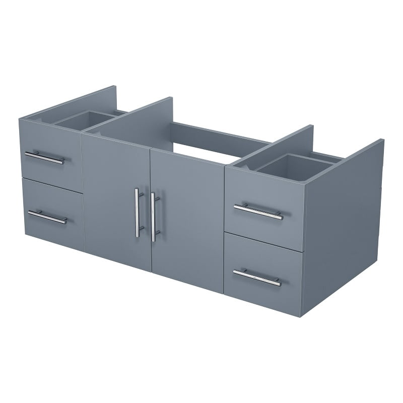 Geneva 48" Dark Gray Wall-Mount Vanity Cabinet