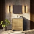 thumbnail image 1 of Lexora Home Lafarre 30" Single Quartz Top Bathroom Vanity with Mirror in Rustic, 1 of 9