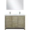 thumbnail image 1 of Lexora Home Lafarre 48" Single Quartz Top Bathroom Vanity with Faucet and Mirror, 1 of 14