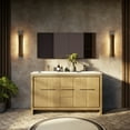 thumbnail image 1 of Lafarre 60 in W Rustic Acacia Double Bath Vanity, Cultured Marble Top and 55 in Mirror, 1 of 9