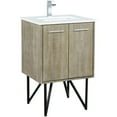 thumbnail image 1 of Lexora Home Lancy 24" Single Quartz Top Bathroom Vanity with Rose Gold Faucet, 1 of 15