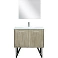 thumbnail image 1 of Lexora Home Lancy 36" Single Quartz Top Bathroom Vanity with Faucet and Mirror, 1 of 16