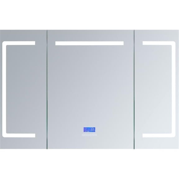 Lexora Home Lesina 48" x 32" LED Medicine Cabinet with Defogger