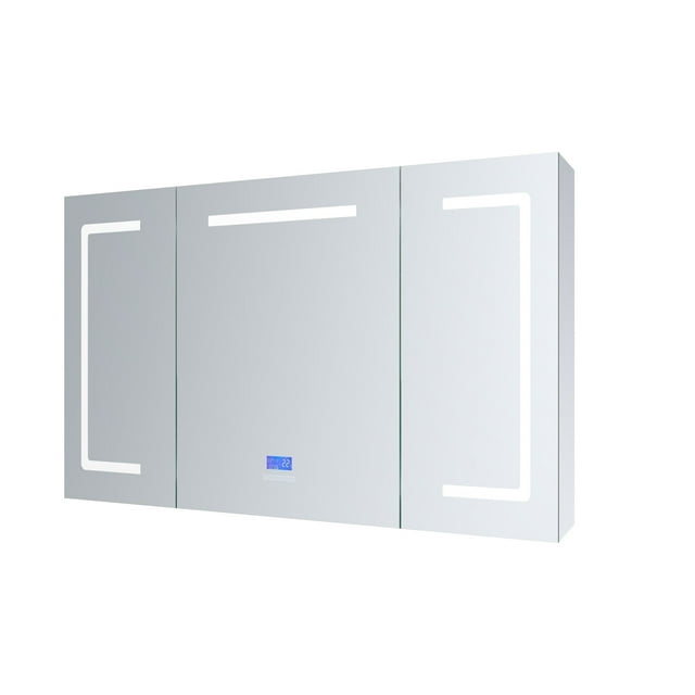 Lexora Home Lesina 48" x 36" LED Medicine Cabinet with Defogger