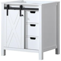 Lexora Home Marsyas 30" Vanity Cabinet in White