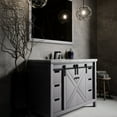 thumbnail image 1 of Lexora Home Marsyas 48" Carrara Marble Top Single Vanity in Dark Gray, 1 of 10