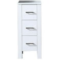 thumbnail image 1 of Lexora Home Volez 12" Phoenix Stone Top Side Cabinet in White, 1 of 3