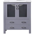 thumbnail image 1 of Lexora Home Volez 30" Single Vanity with Integrated Sink in Dark Gray, 1 of 8