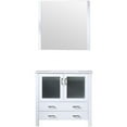 thumbnail image 1 of Lexora Home Volez 36" Single Vanity with Integrated Sink and Mirror in White, 1 of 8