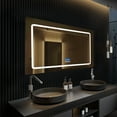 thumbnail image 1 of Lexora LC4836LEDM 36 x 48 in. Caldona LED Mirror with Defogger, 1 of 6