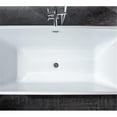 thumbnail image 1 of Lexora LD901159A1C0000 59 in. Vinter Freestanding Bathtub with Chrome Drain, Acrylic - White, 1 of 5
