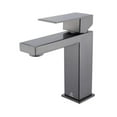thumbnail image 1 of Lexora Home Monte Stainless Steel Single Hole Bathroom Faucet in Gun Metal, 1 of 3