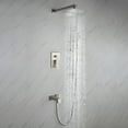 thumbnail image 1 of Lexora LSS12011BN 8 in. Cero Square Rain Shower & Handheld Set, Brushed Nickel, 1 of 10