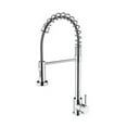 thumbnail image 1 of Lexora Home Lanuvio Brass Kitchen Faucet with Pull Out Sprayer in Chrome, 1 of 7