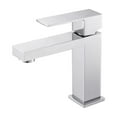 thumbnail image 1 of Lexora Monte Single Hole Stainless Steel Bathroom Faucet in Chrome, 1 of 4