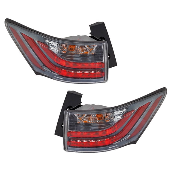 For Lexus CT200h 2014 2015 2016 2017 Tail Light Driver and Passenger Side | Pair | LED | Replacement For LX2804128, LX2805128 | 81561-76090, 81551-76090