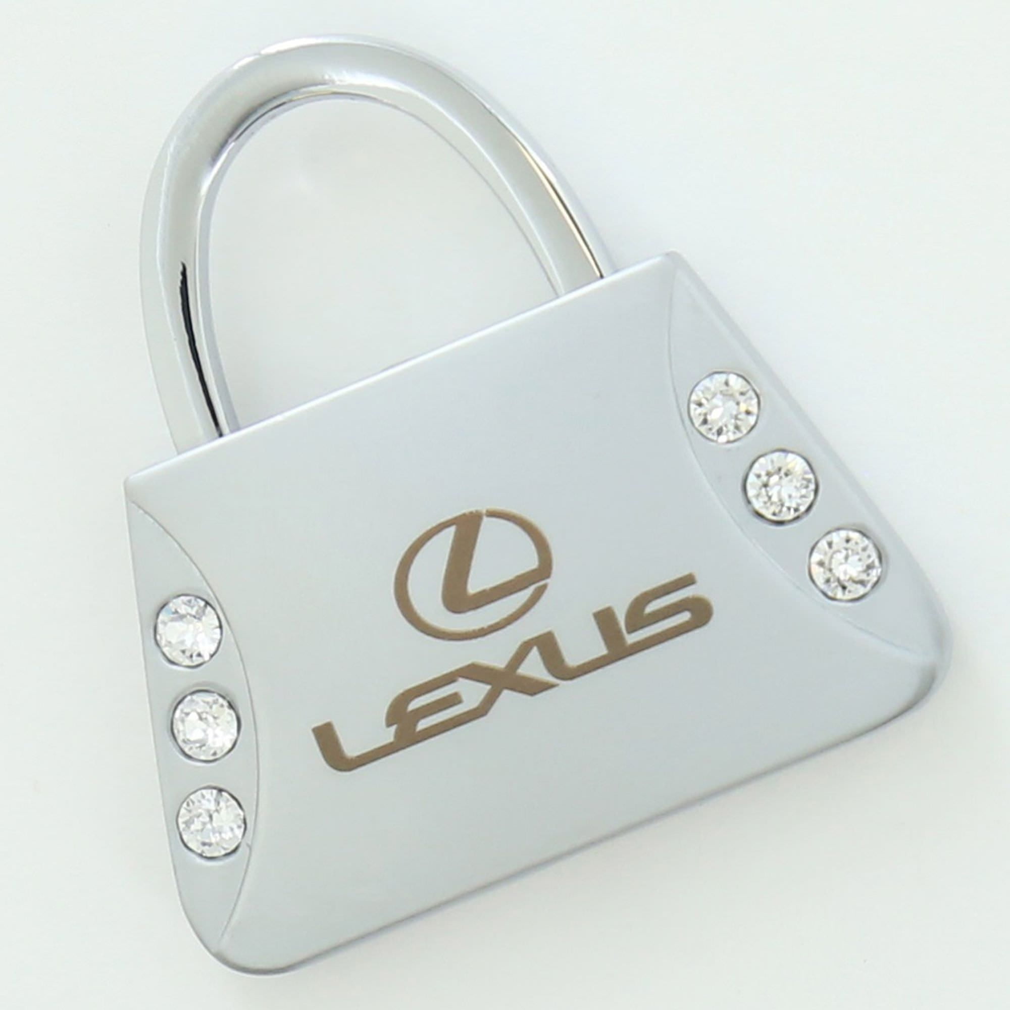 Lexus Crystal Purse Key Ring (Chrome)