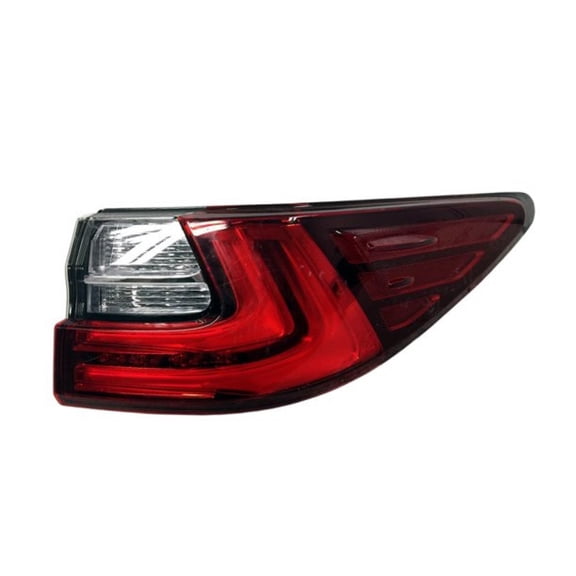 For Lexus ES300h/ES350 2013 2014 2015 Tail Light Passenger Side | Rear | Outer | CAPA Certified | LED | Lens & Housing | Quarter Mounted | Replacement For LX2805135 | 191275844250, 8155133740
