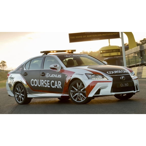 Lexus GS F Sport Supercars Course Car 300 - 24x36 Inch Laminated Poster - Stunning Detail and Bold Colors
