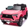thumbnail image 1 of Lexus GX550 24V 2 Seater Ride On Car for Kids with Remote Control, Electric Car for Kids with Suspension, Bluetooth Music, LED Lights, Cars for Kids Ages 3-6,Pink, 1 of 9
