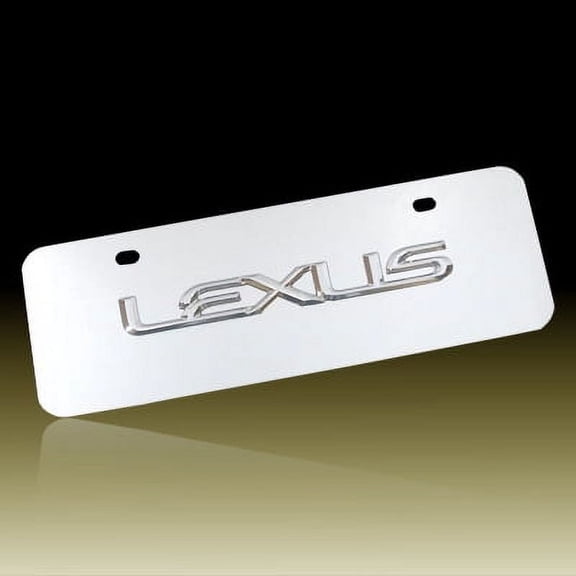 Lexus Half-size Chrome Steel License Plate