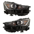 thumbnail image 1 of For Lexus IS200t 2017 Headlight Assembly Driver And Passenger Side | Pair | LED | With Projector | Chrome Housing | Clear Lens | With Bulb | LX2502170, LX2503170 | 8118553810, 8114553810, 1 of 5