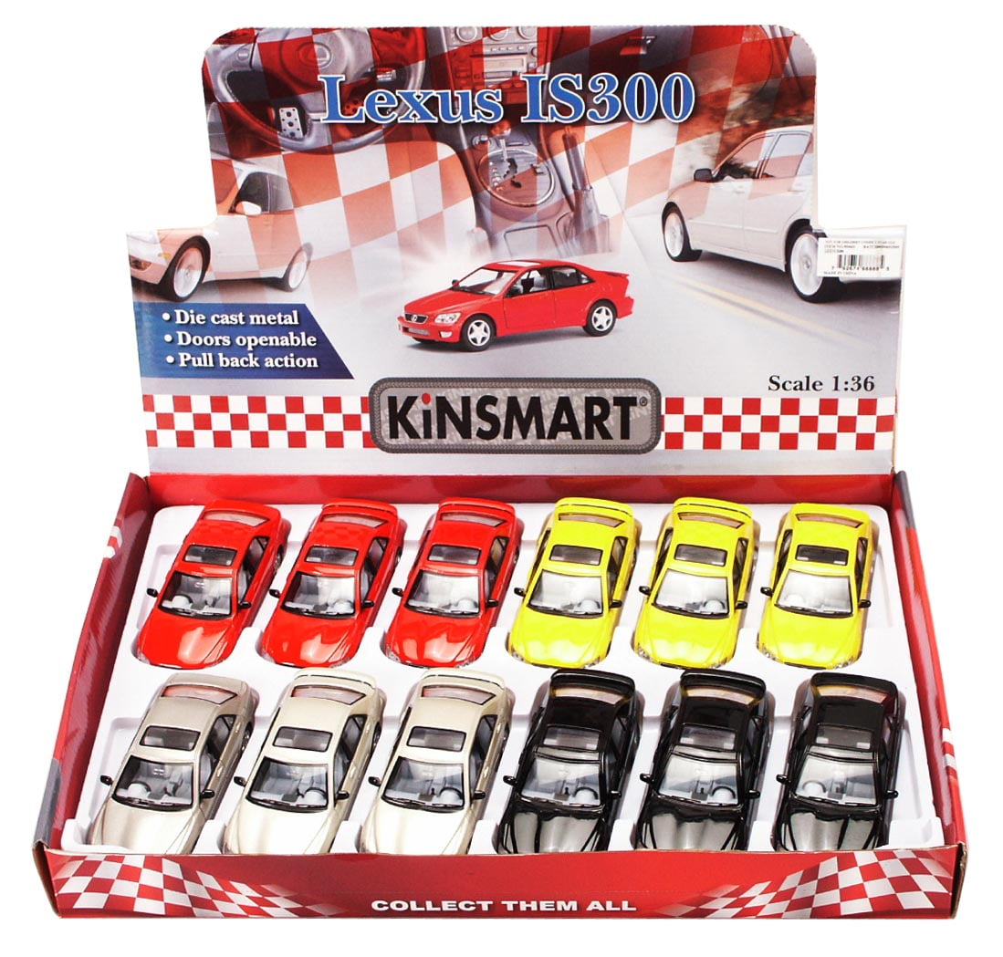 Lexus IS300 Diecast Car Package - Box of 12 1/36 scale Diecast