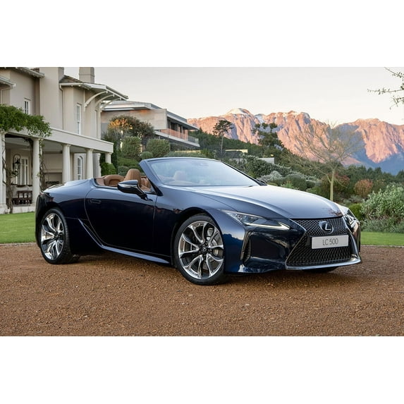 Lexus LC 500 Convertible Art Wall Decor - 20x30 Inch Glossy Laminated Poster - Stunning Detail and Bold Colors