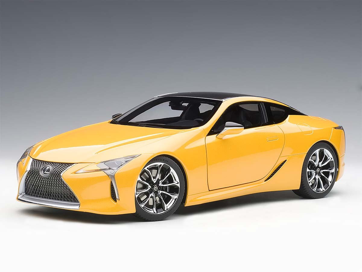 【 開梱 設置?無料 】 Lexus Model 1/18 Top Black Carbon with Metallic Yellow LC500 ミニカー