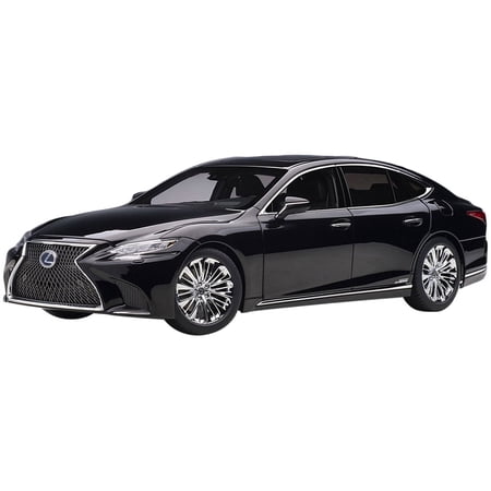 Lexus LS 500h Black with Black Interior 1/18 Model Car by Autoart
