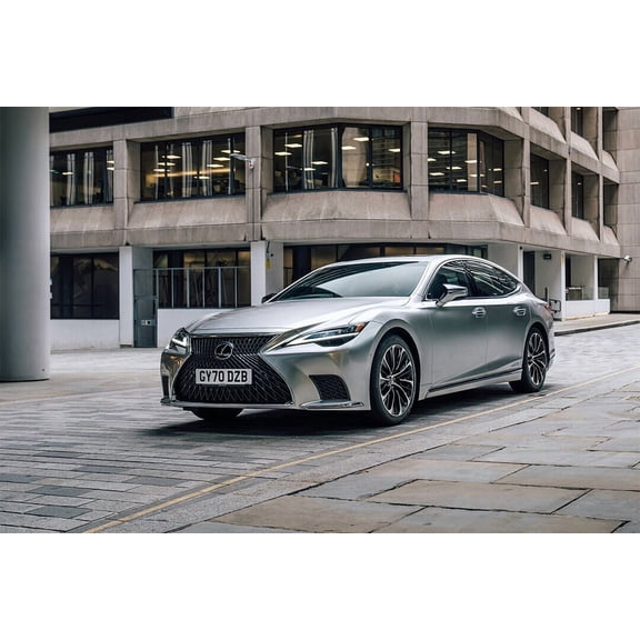 Lexus LS 500h Japanese Luxury Car Brand Wall Poster - 24x36 Inch Laminated Poster - Stunning Detail and Bold Colors