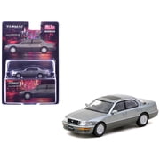 Lexus LS400 RHD Right Hand Drive Flint Gray Metallic "Global64" Series 1/64 Diecast Model Car by Tarmac Works