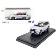 Lexus LX570 with Sunroof Silver 1/64 Diecast Model Car by LCD Models