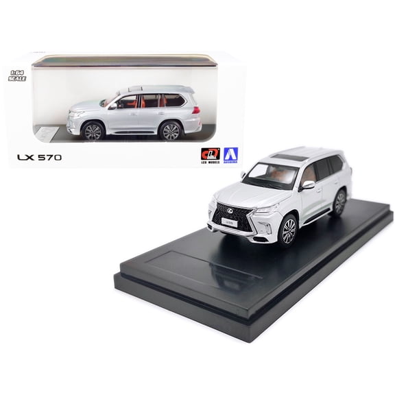 Lexus LX570 with Sunroof Silver 1/64 Diecast Model Car by LCD Models