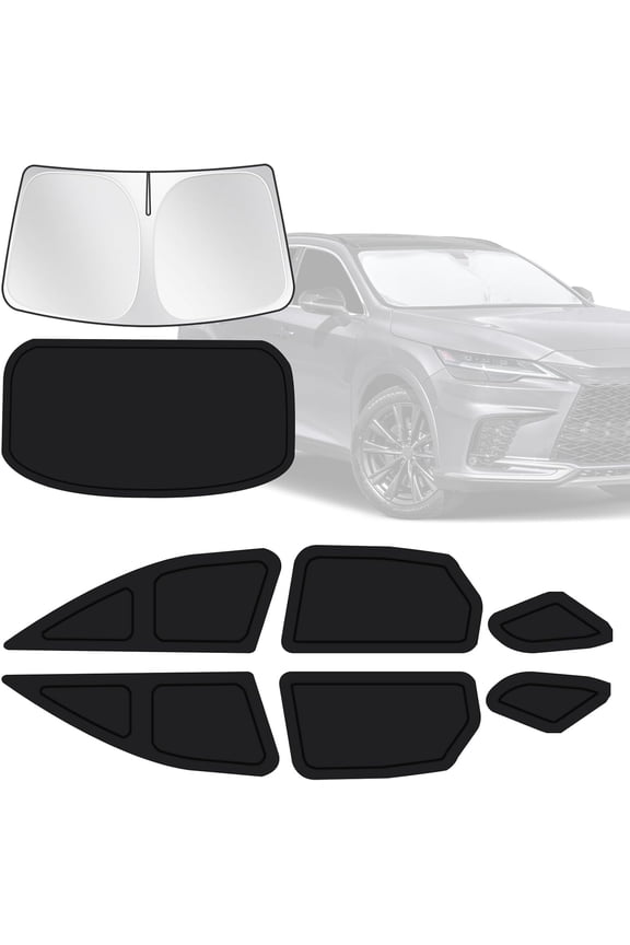 for Lexus RX 2023-2025 Car Window Shades, 8pcs Privacy Sun Shade Set for Front Windshield Side and Rear Windows, Full Window Covers Keeps vehicle Cool for Camping Napping