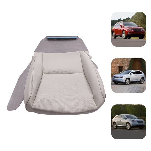 Lexus RX350 RX450H 2010-2015 Front Driver Side Seat Cover, Brown PU, Compatible with Manual & Powered, Heated & Non-heated Seats