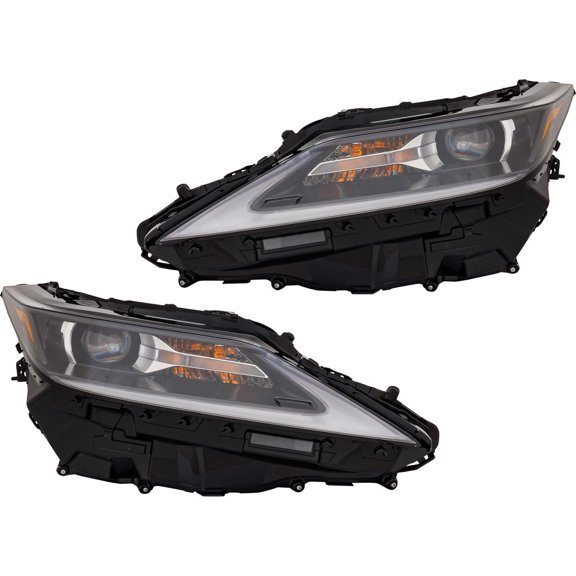 For Lexus RX450h/RX450hL 2020 2021 2022 Headlight Driver and Passenger Side | Pair | CAPA Certified | Single-Beam | LED | Replacement For LX2502187, LX2503187 | 81150-0E570, 81110-0E570