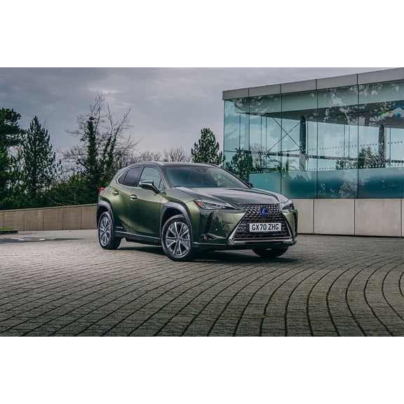 Lexus UX 300e Electric Hybrid Car Wall Poster - 12x18 Inch Laminated Poster - Stunning Detail and Bold Colors