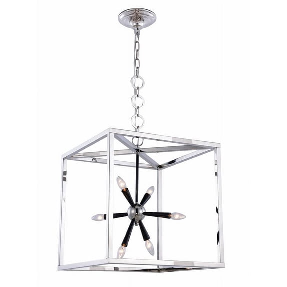 Lexy Collection 6-Light Polished Nickel Finish Pendant